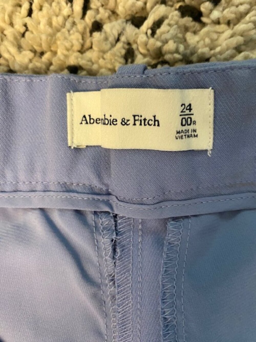 Abercrombie & Fitch Sloane Wide Leg Pants 00 Lavender/Pale Blue NWT - Picture 6 of 16
